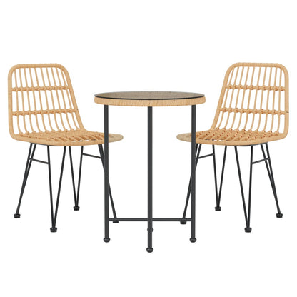 -Delige Tuinset Poly Rattan Bruin
