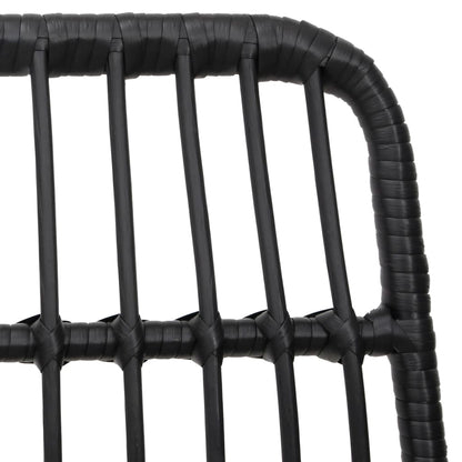 Tuinset Poly Rattan Zwart