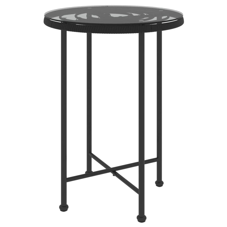 Tuinset Poly Rattan Zwart