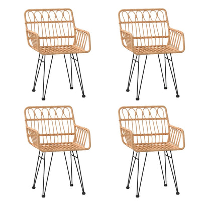 -Delige Tuinset Poly Rattan Bruin
