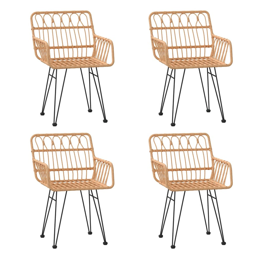 -Delige Tuinset Poly Rattan Bruin