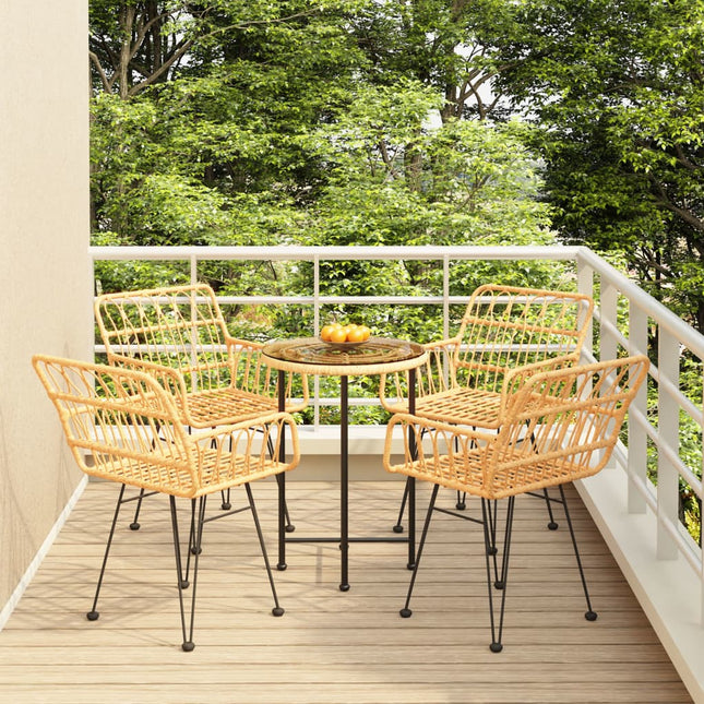 -Delige Tuinset Poly Rattan Bruin