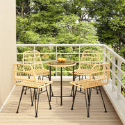 Tuinset poly rattan 5-delig