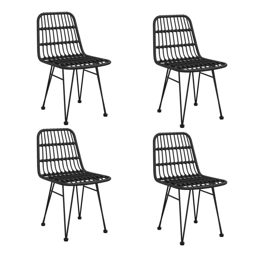 Tuinset Poly Rattan Zwart
