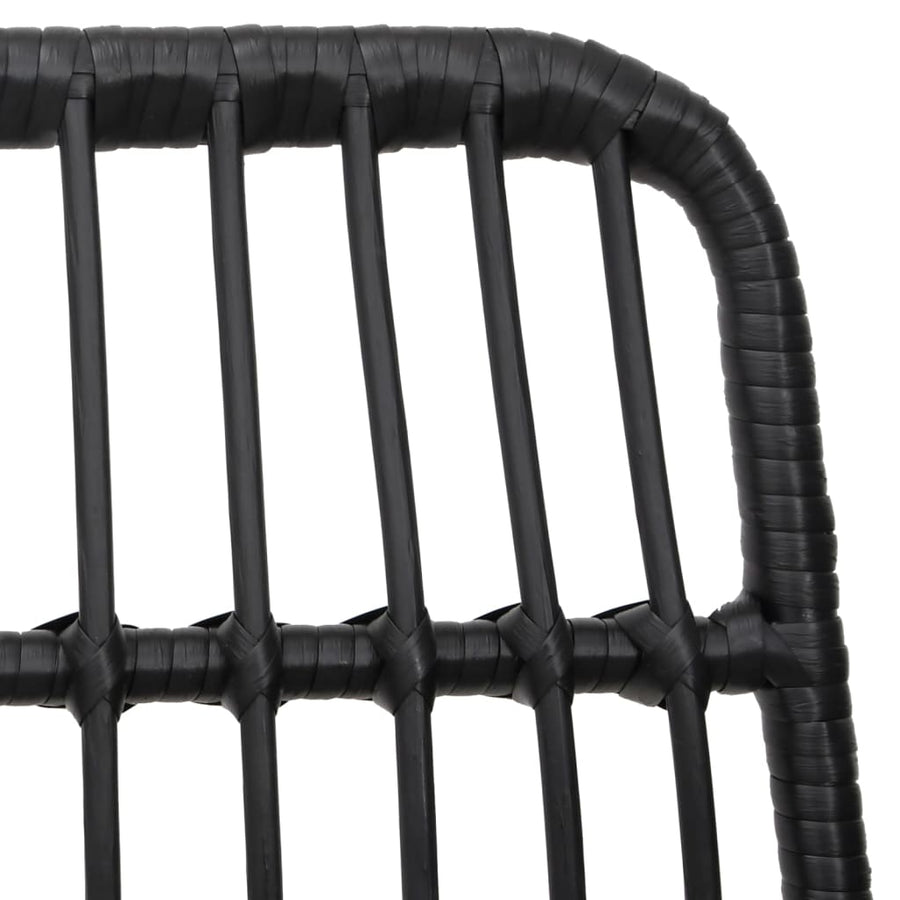 Tuinset Poly Rattan Zwart