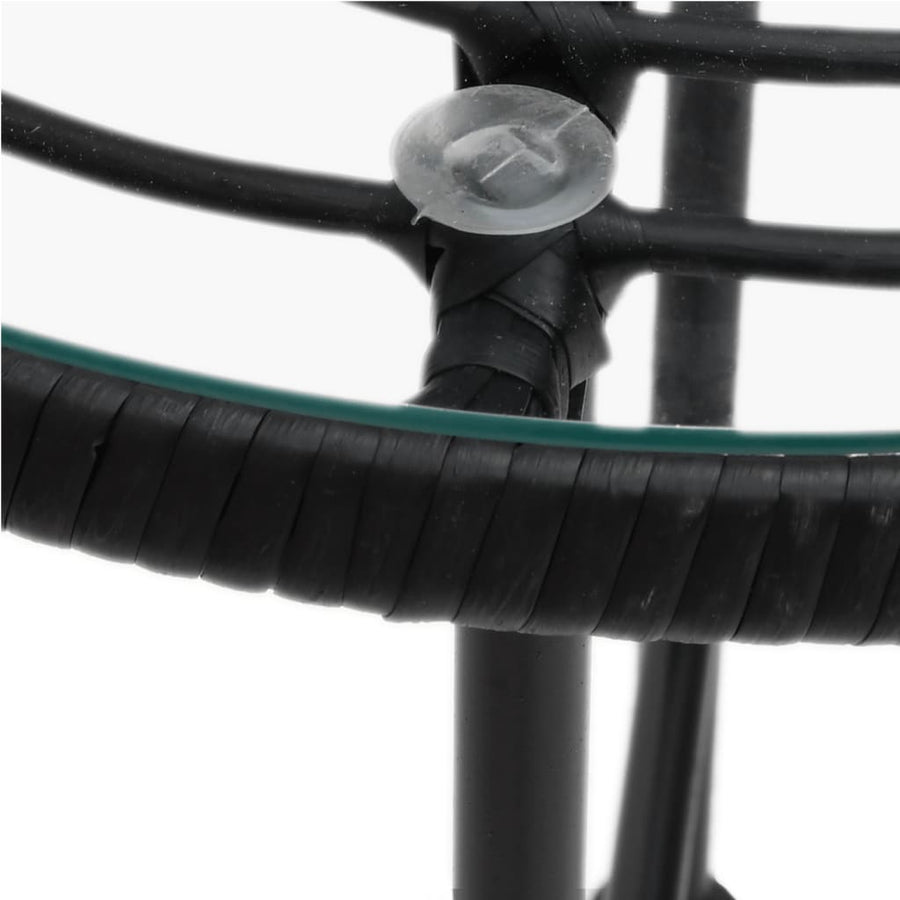 Tuinset Poly Rattan Zwart