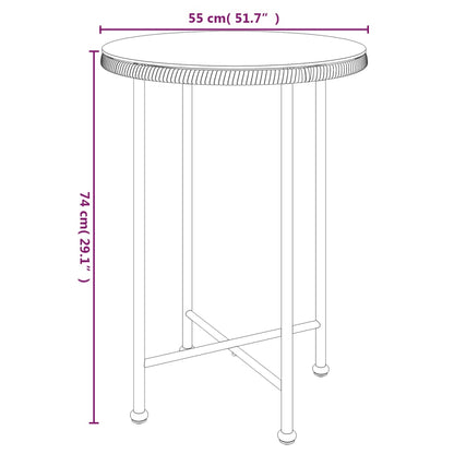 Tuinset Poly Rattan Zwart