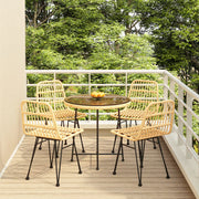 Tuinset Poly Rattan Bruin