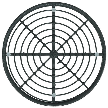 -Delige Tuinset Poly Rattan Zwart