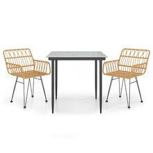 -Delige Tuinset Poly Rattan 3 80 x 80 x 74 cm Bruin