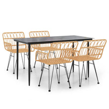 -Delige Tuinset Poly Rattan 5 140 x 70 x 74 cm Bruin