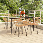 5-piece Poly Rattan Garden Set