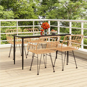 Tuinset poly rattan 5-delig