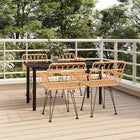 5-piece Poly Rattan Garden Set