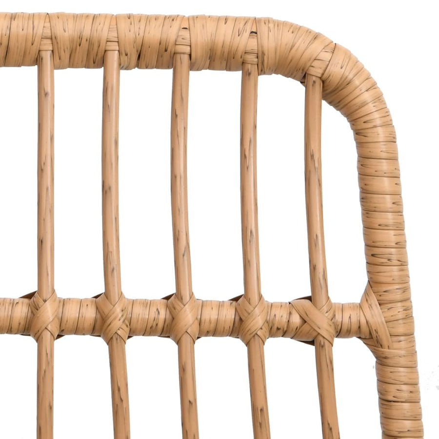-Delige Tuinset Poly Rattan 5 80 cm tafellengte Bruin