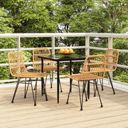 Tuinset poly rattan 5-delig
