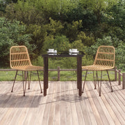 Tuinset poly rattan 3-delig