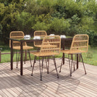 5-piece Poly Rattan Garden Set