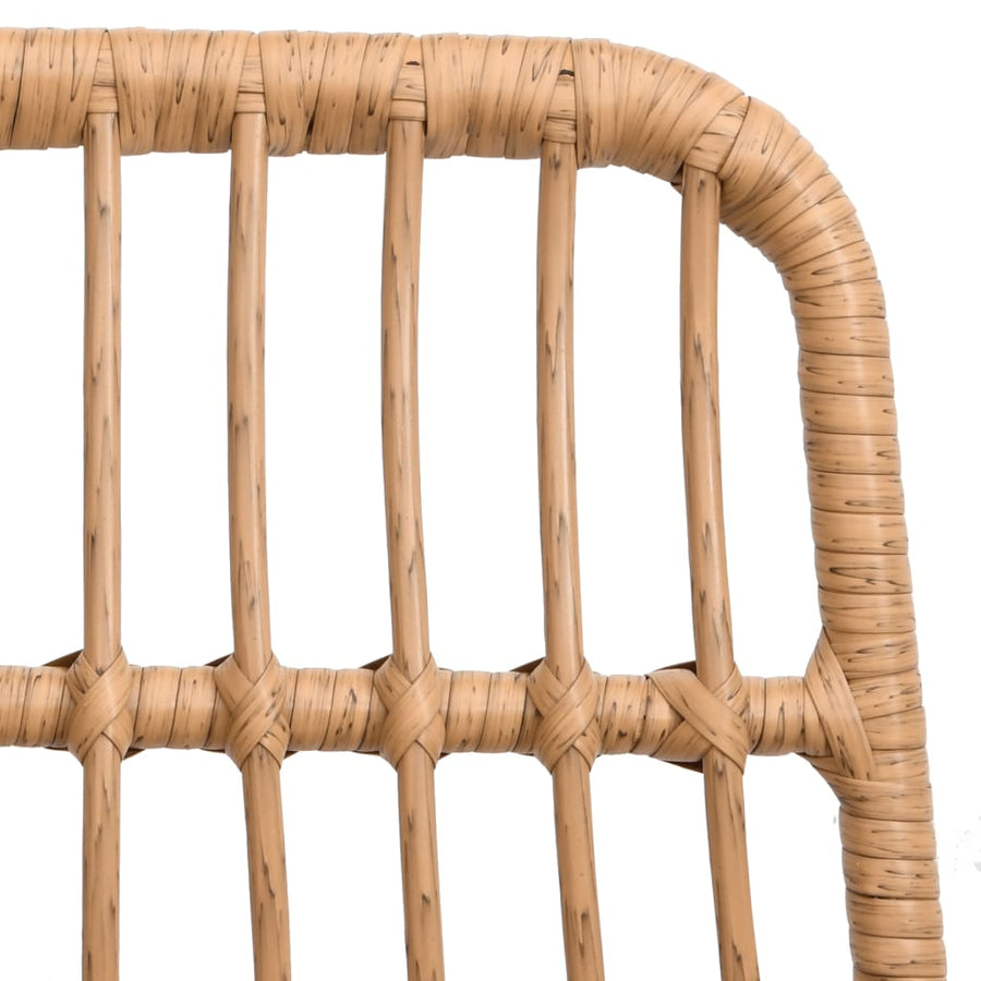 -Delige Tuinset Poly Rattan 7 160 cm tafellengte Bruin