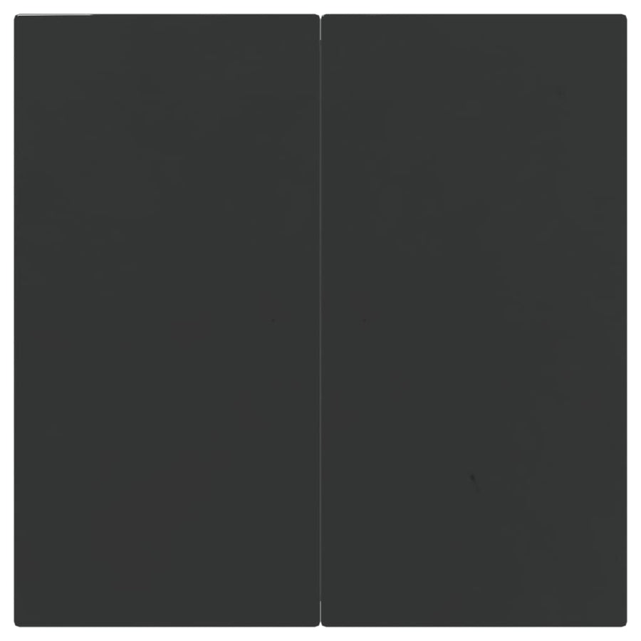 -Delige Tuinset Poly Rattan 3 80 cm tafellengte Zwart