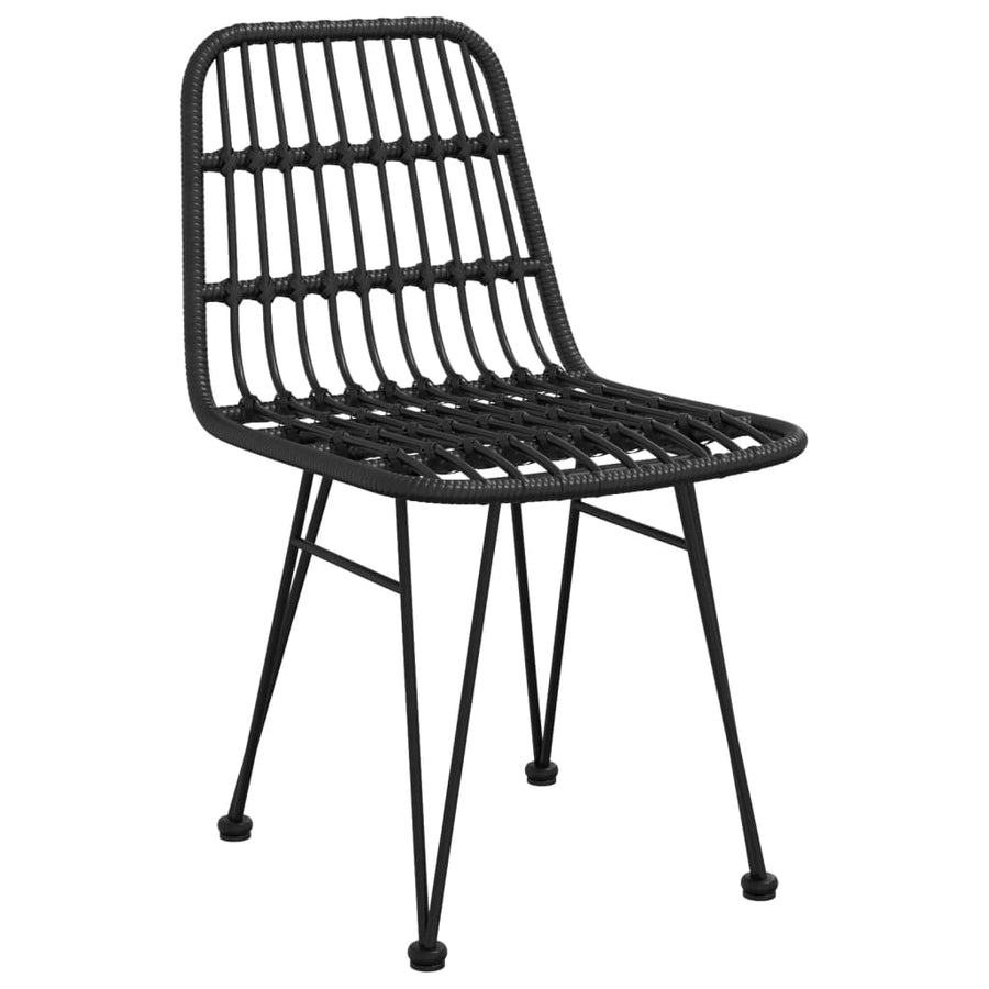 9-Delige Tuinset Poly Rattan 8 200 cm tafellengte Zwart