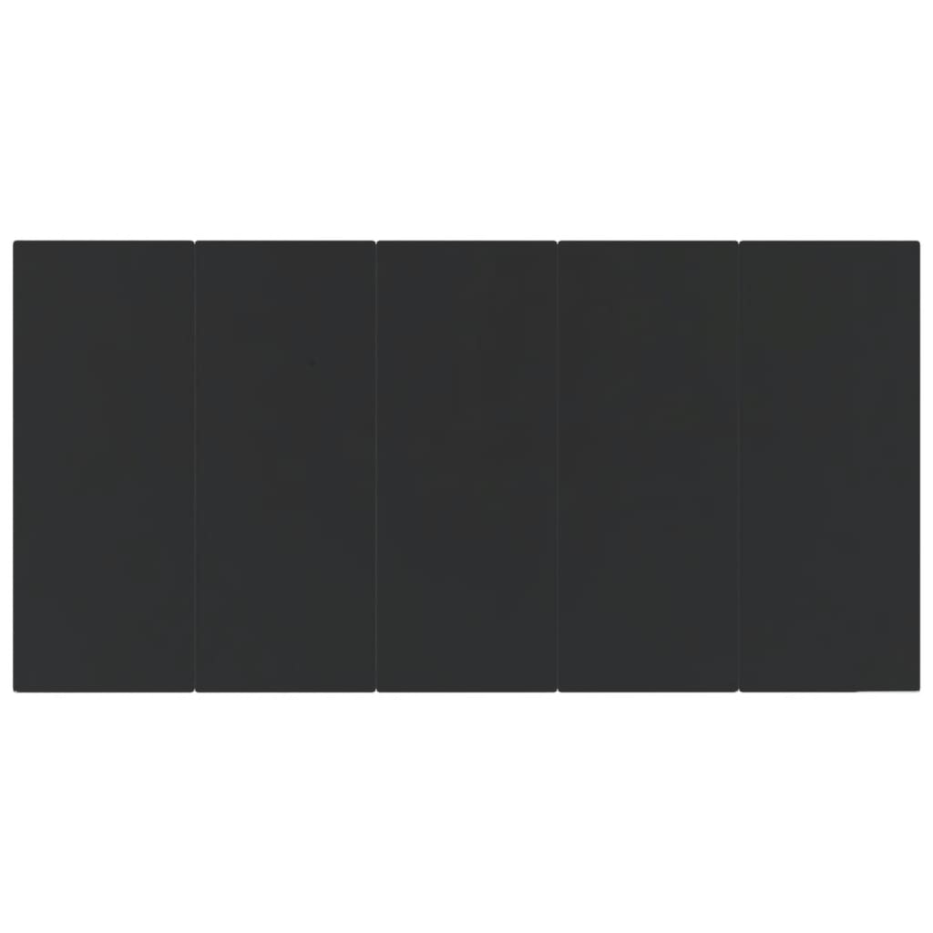 9-Delige Tuinset Poly Rattan 8 200 cm tafellengte Zwart