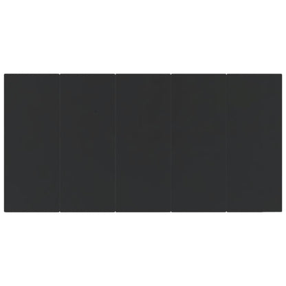 9-Delige Tuinset Poly Rattan 8 200 cm tafellengte Zwart