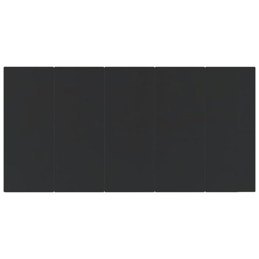 9-Delige Tuinset Poly Rattan 8 200 cm tafellengte Zwart