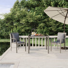 -Delige Tuinset Met Kussens Poly Rattan 3 90 cm tafellengte Grijs