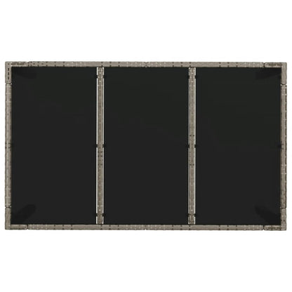 -Delige Tuinset Met Kussens Poly Rattan 5 150 cm tafellengte Grijs