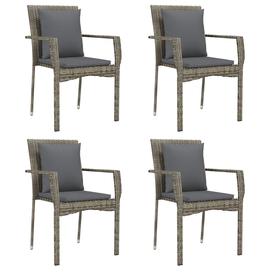 5-Delige Tuinset Met Kussens Poly Rattan 4