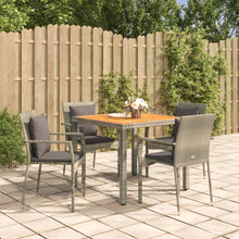 5-Delige Tuinset Met Kussens Poly Rattan 4