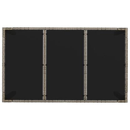 -Delige Tuinset Met Kussens Poly Rattan 7 150 cm tafellengte Grijs