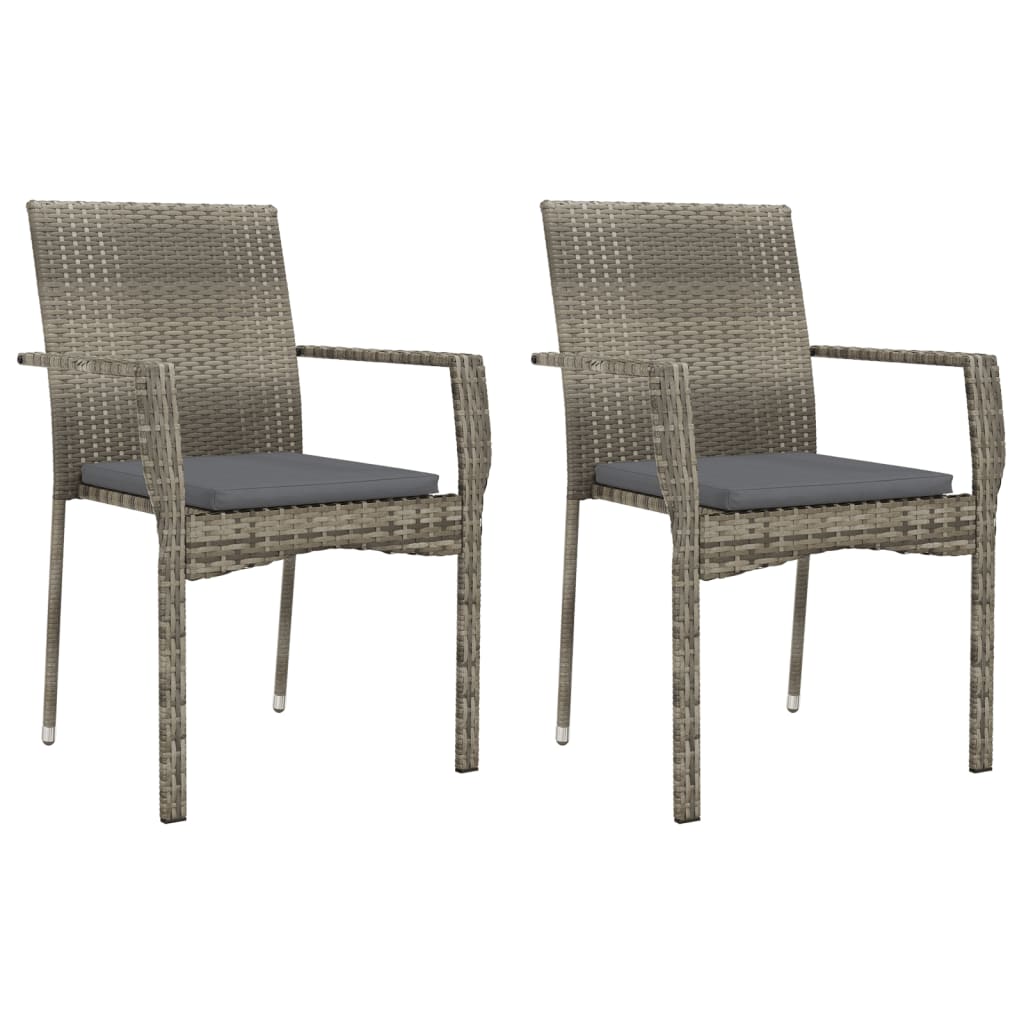3-Delige Tuinset Met Kussens Poly Rattan 2