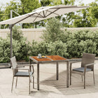 -Delige Tuinset Met Kussens Poly Rattan 3 90 cm tafellengte Grijs