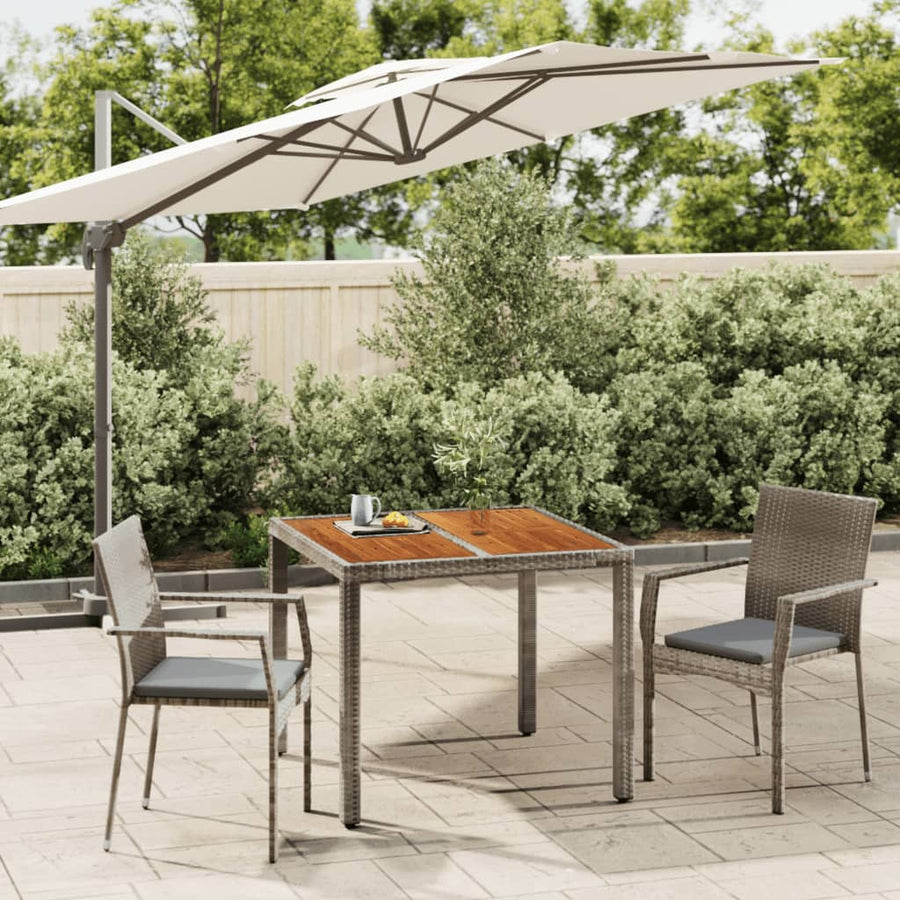 3-Delige Tuinset Met Kussens Poly Rattan 2