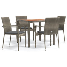 5-Delige Tuinset Met Kussens Poly Rattan 4