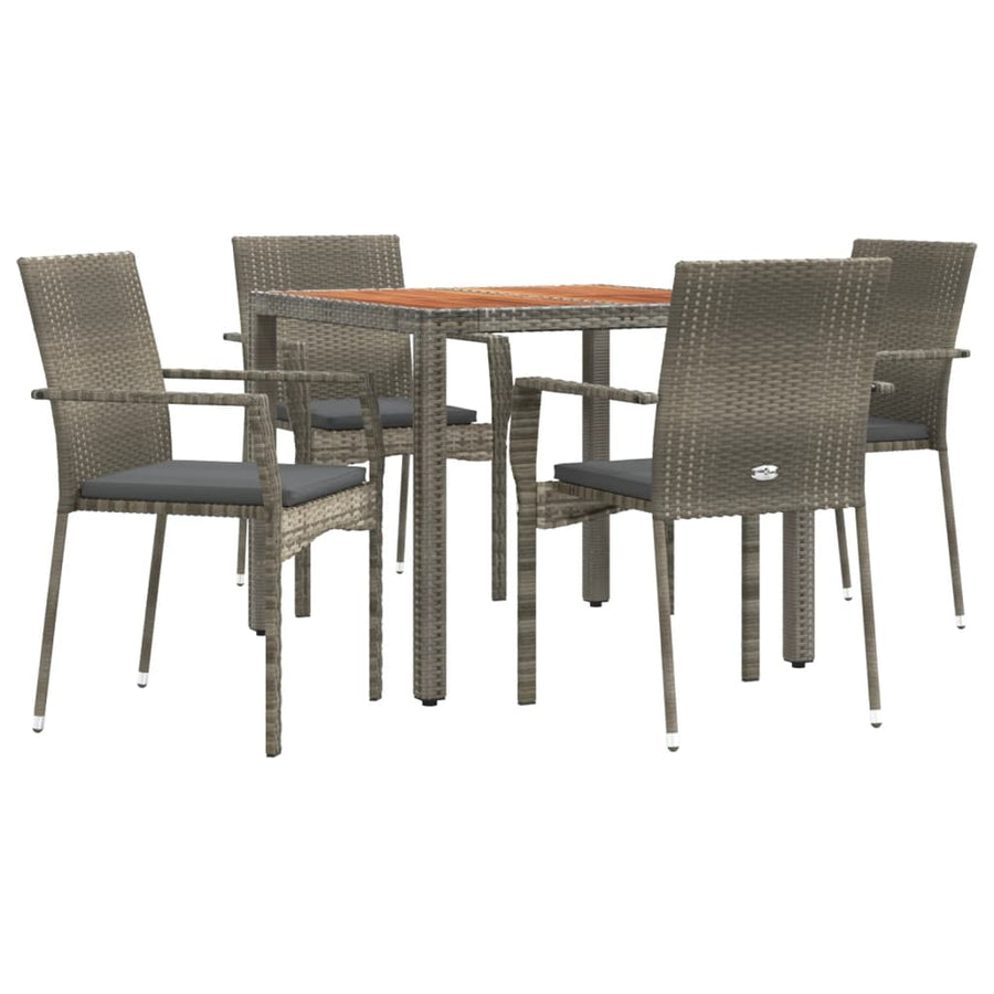 5-Delige Tuinset Met Kussens Poly Rattan 4