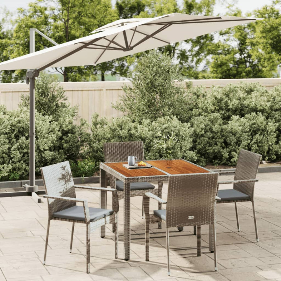 5-Delige Tuinset Met Kussens Poly Rattan 4