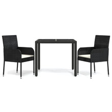 3-Delige Tuinset Met Kussens Poly Rattan 2