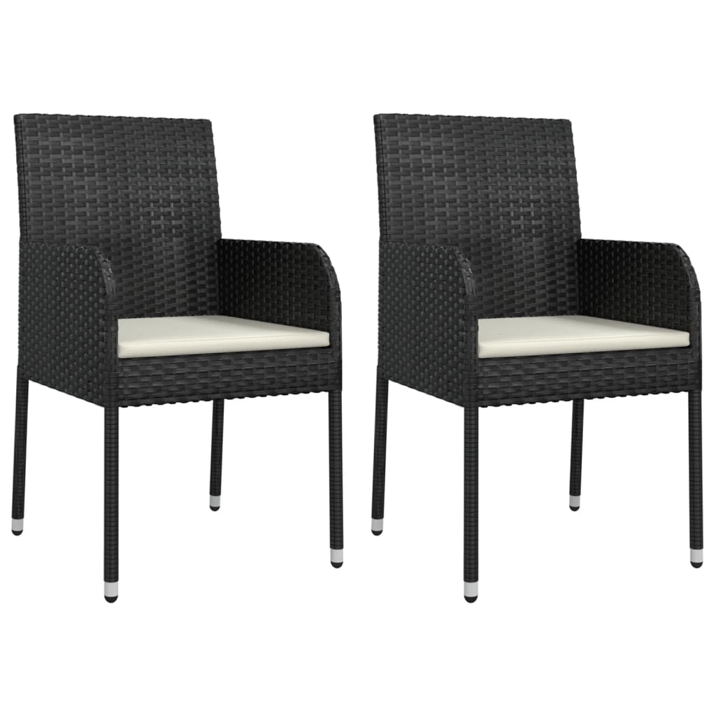 3-Delige Tuinset Met Kussens Poly Rattan 2