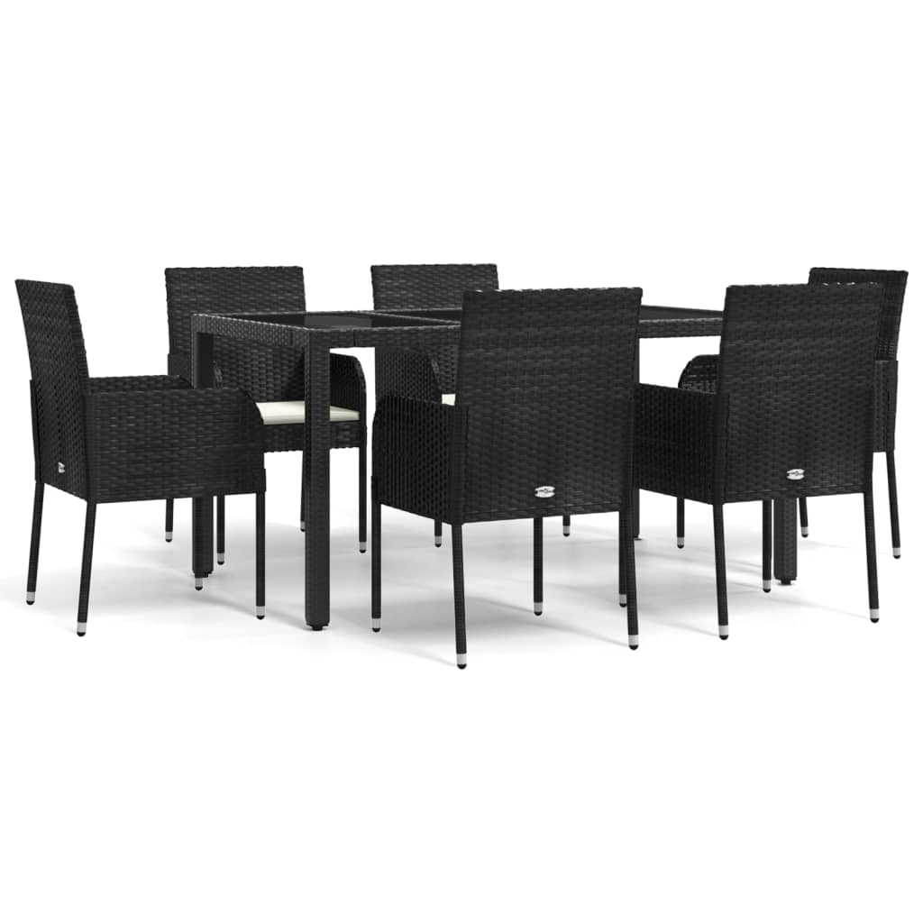7-Delige Tuinset Met Kussens Poly Rattan 6
