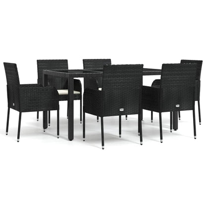 7-Delige Tuinset Met Kussens Poly Rattan 6