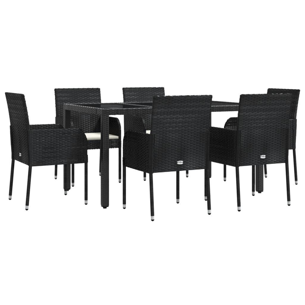 7-Delige Tuinset Met Kussens Poly Rattan 6