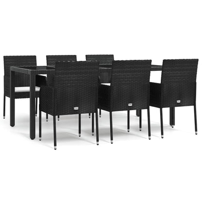 7-Delige Tuinset Met Kussens Poly Rattan 6