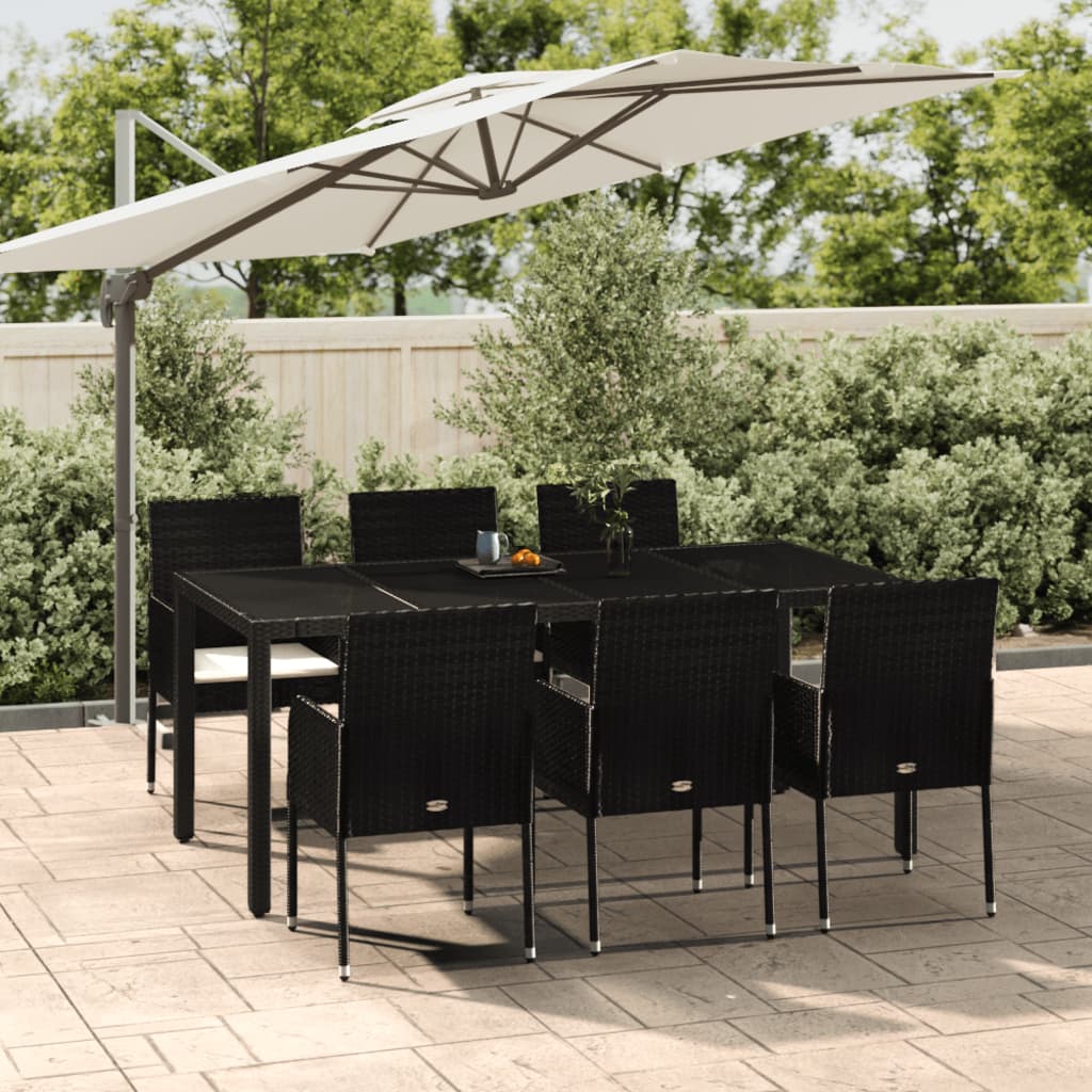 7-Delige Tuinset Met Kussens Poly Rattan 6