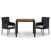 3-Delige Tuinset Met Kussens Poly Rattan 2
