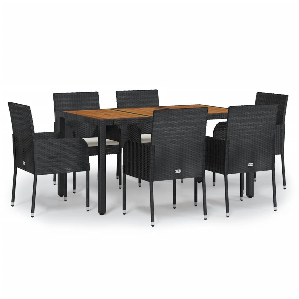 7-Delige Tuinset Met Kussens Poly Rattan 6