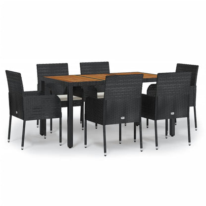 7-Delige Tuinset Met Kussens Poly Rattan 6