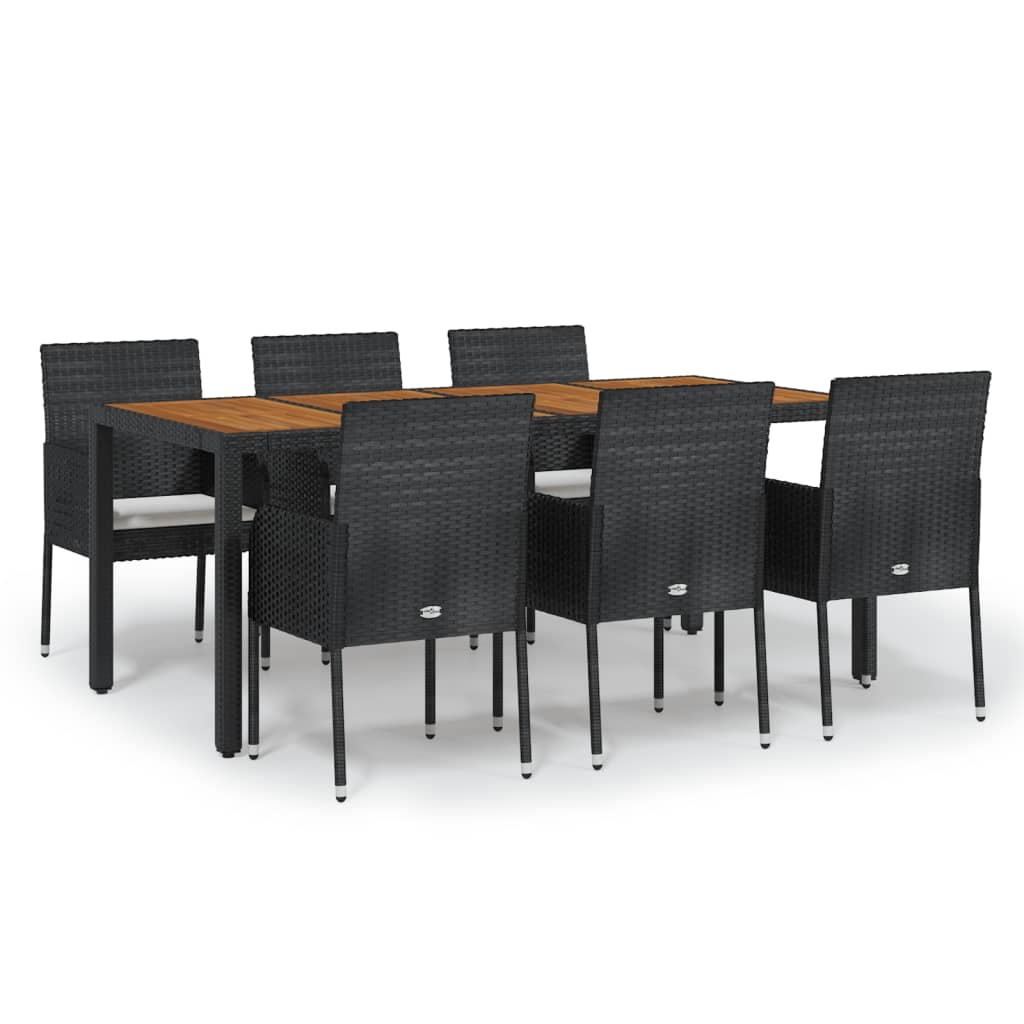 7-Delige Tuinset Met Kussens Poly Rattan 6